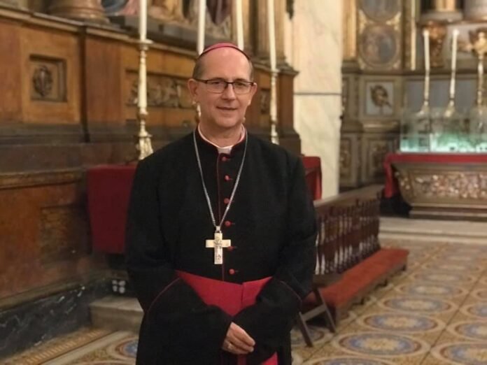 Urugvajaus vyskupų konferencijos prezidentas Maldonado-Punta del Estė-Minaso vyskupas Miltonas Troccoli / Soc. tinklų nuotr.