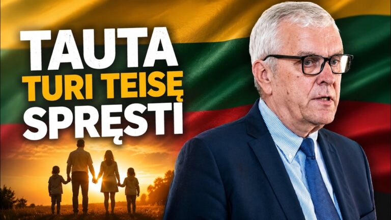 Prof. dr. Alvydas Jokubaitis. Apie referendumą dėl šeimos sampratos Konstitucijoje