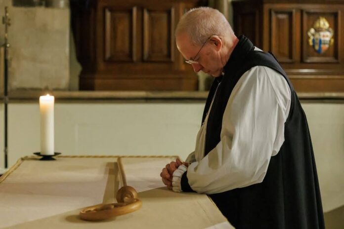 Buvęs Kenterberio arkivyskupas Justinas Welby / Soc. tinklų nuotr.