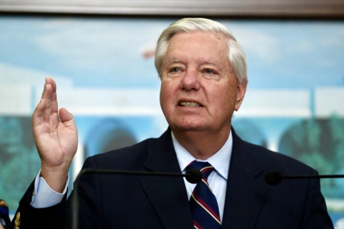 JAV senatorius Lindsey Grahamas / EPA nuotr.