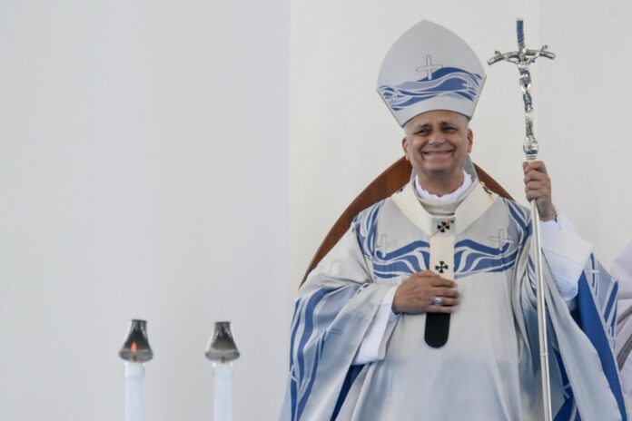 Popiežius Leonas XIV Lampedūzoje / EPA nuotr.