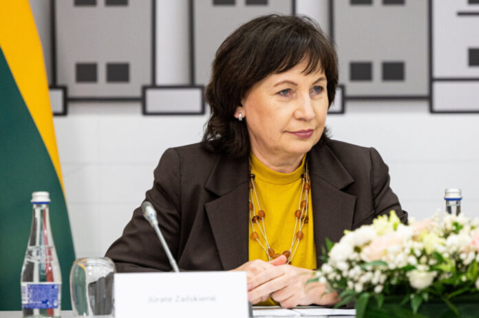 Laikinoji socialinės apsaugos ir darbo ministrė Jūratė Zailskienė / BNS nuotr.