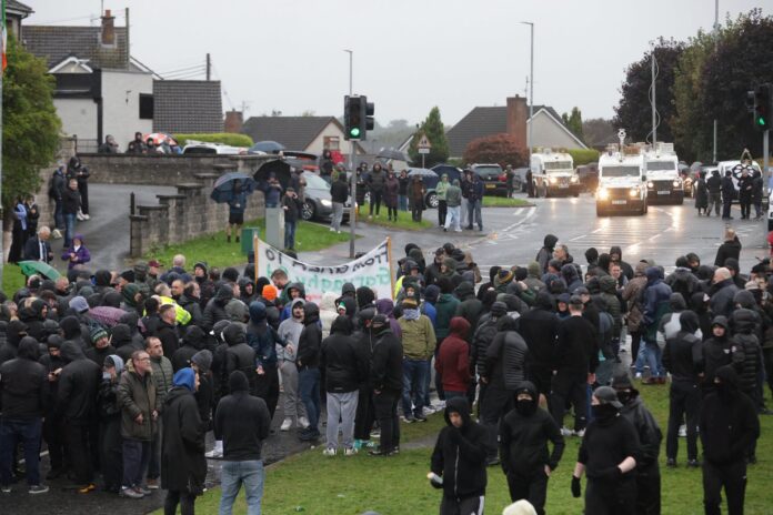 Protesto akimirka / Soc. tinklų nuotr.