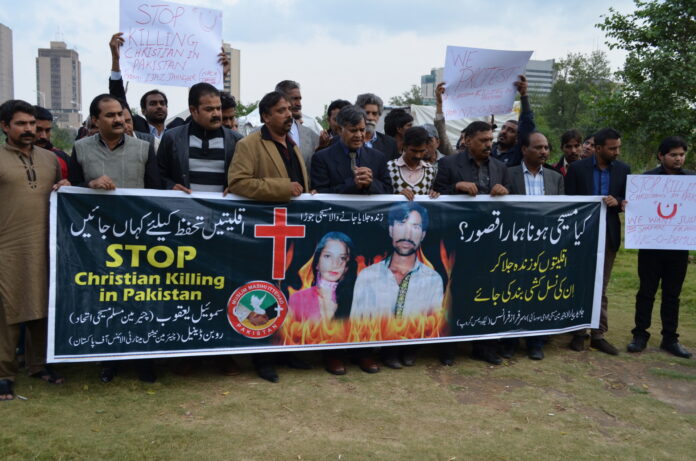 Pakistano krikščionių demonstracija /„Voice of America“ / Wikimedia Commons